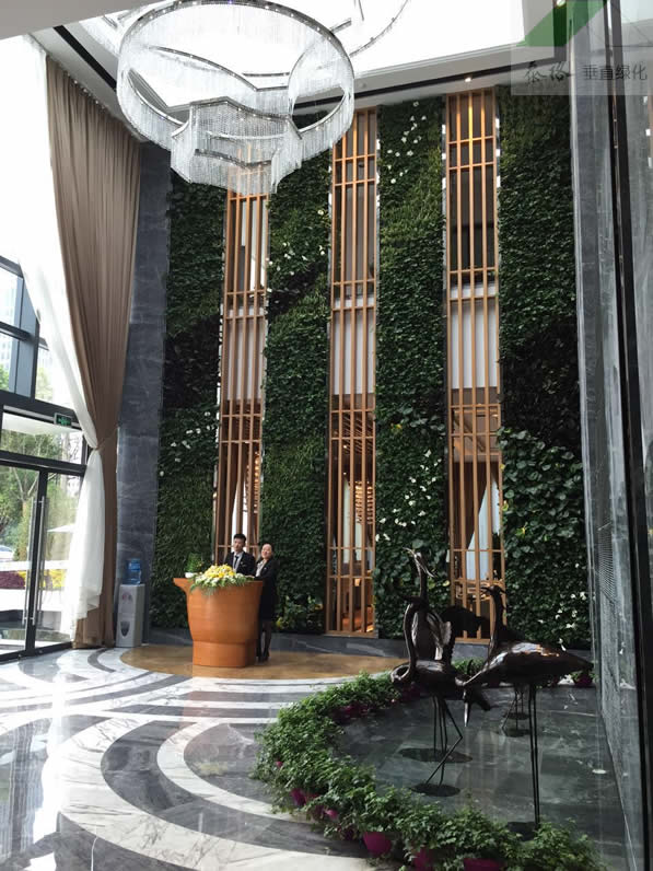 天虹品上商业街室内植物墙2